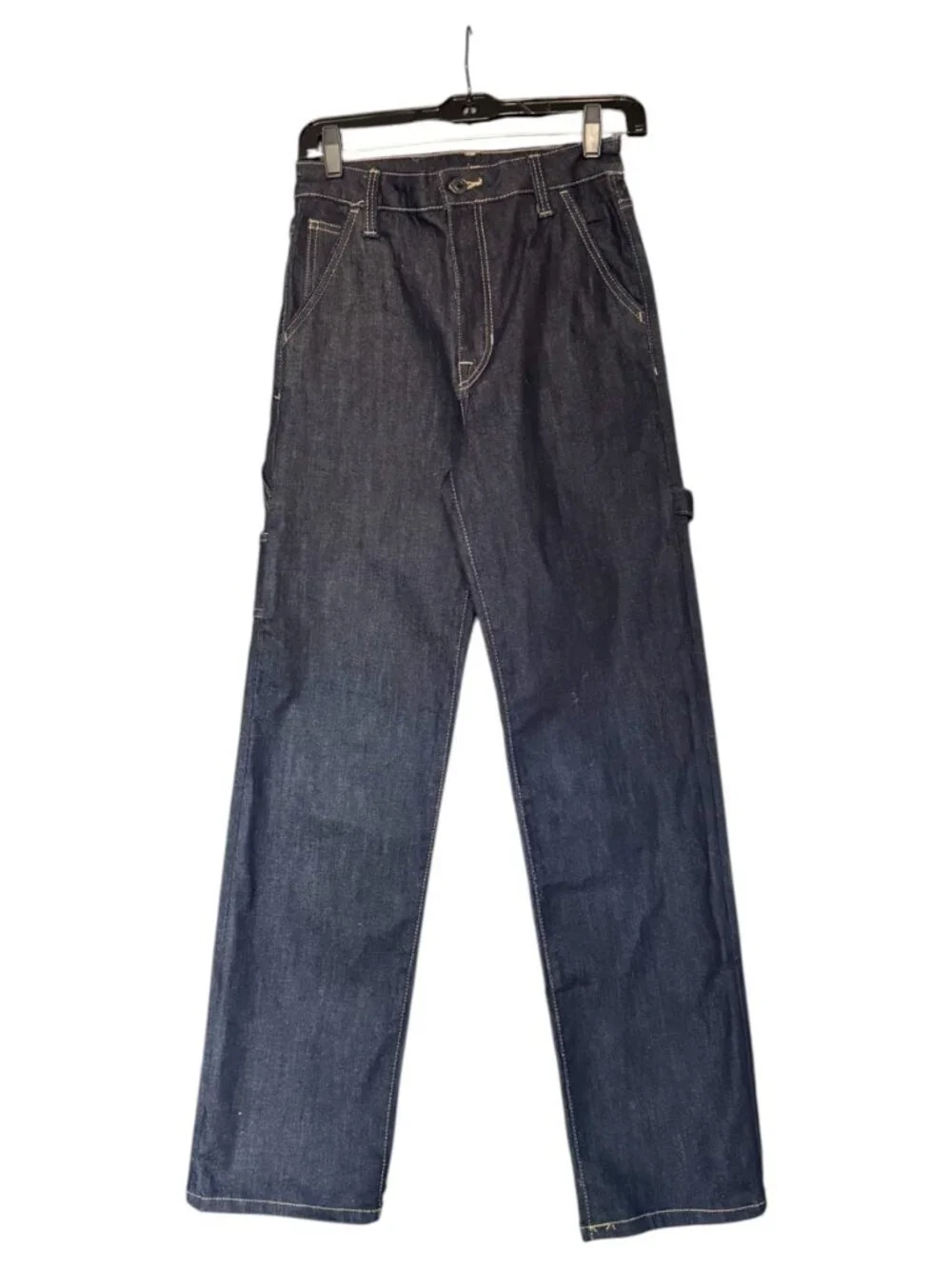 Buffalo David Bitton Carpenter Dark Wash Jeans Sz 25 Utility Straight Leg Y2K De - Picture 5 of 8